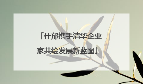 什邡携手清华企业家共绘发展新蓝图